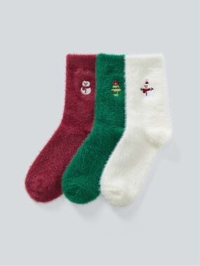 HALARA 3-Pair Christmas Socks